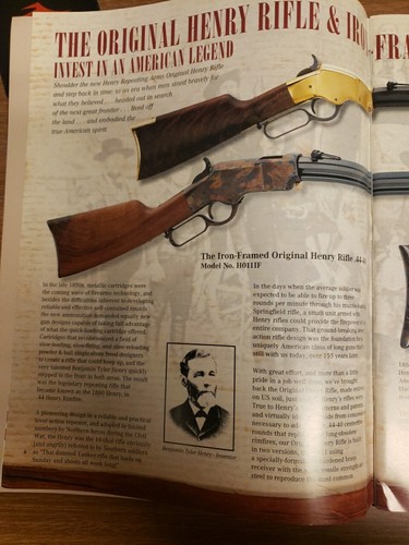 HENRY Rifles of the Henry Repeating Arms Company Spring 2016 Catalog - Picture 5 of 9