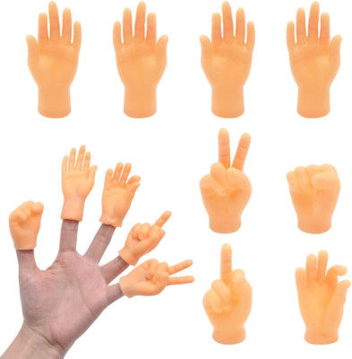 8 Stück Mini Fingerpuppen Gummi Kleine Hand Fingerpuppe Lustige Fingerpuppen Tin