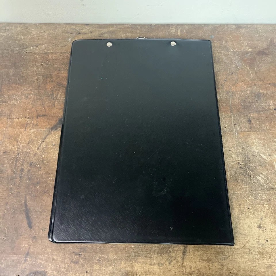 Wallace Hardware Co. Folder Clipboard Portfolio Black Vintage - Image 2 of 4