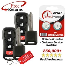 2 Remote Car Key for 2002-2015 Nissan Infiniti 2003 2004 2005 2006 2007 2008