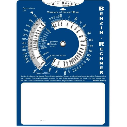 Parkscheibe Parkuhr mit Benzinrechner neutral ohne Werbung parking disc - Bild 8 von 9