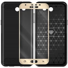 Anti-Bubble Screen Protector Soft Slim Case for Samsung Galaxy J3 2017 SM-J327U