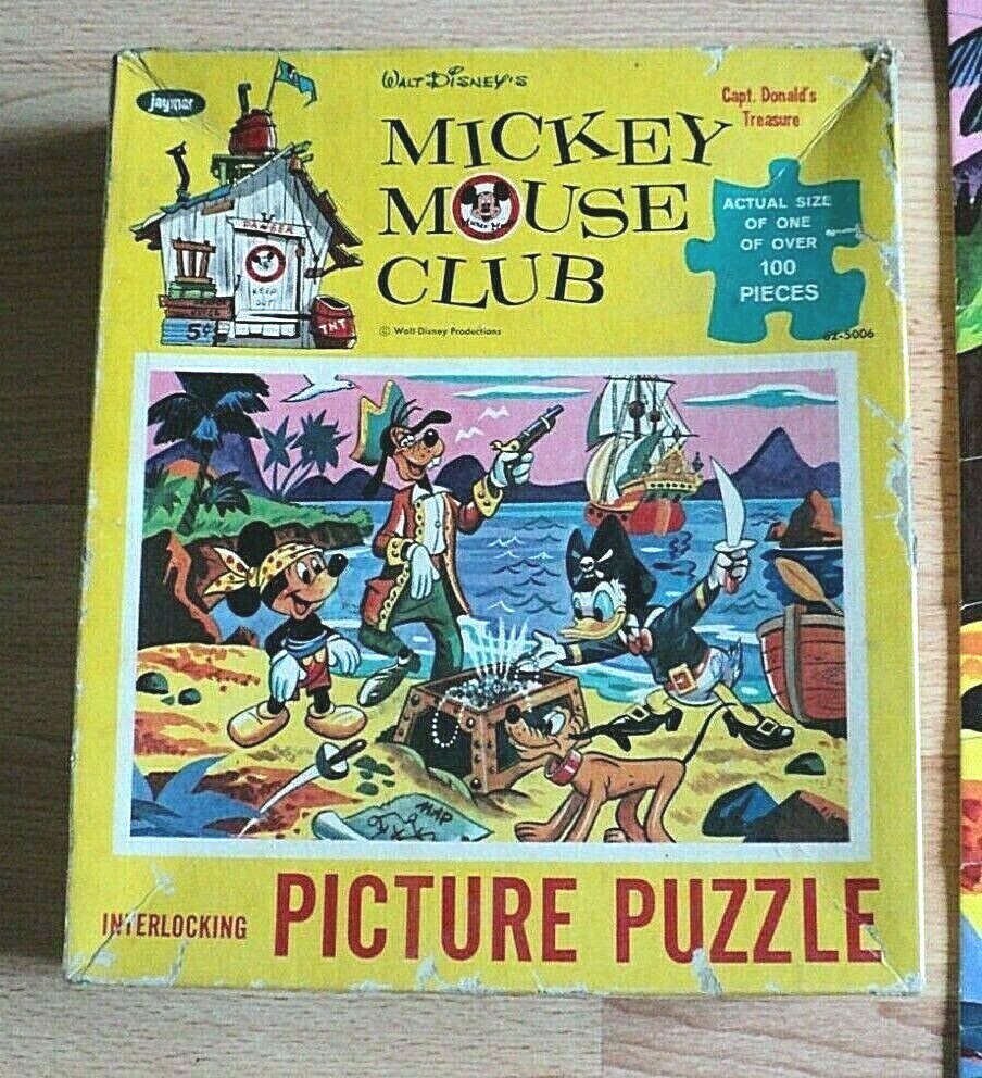 MICKEY MOUSE ★ ヴィンテージ　パズル　ウォルトディズニー Vintage Walt Disney Puzzle 100 Piece Whitman Jigsaw Complete