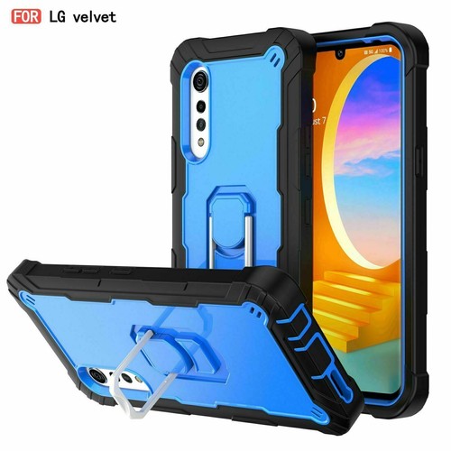 Funda protectora de lujo de silicona para LG de terciopelo a prueba de golpes con soporte híbrido para PC - Imagen 18 de 81