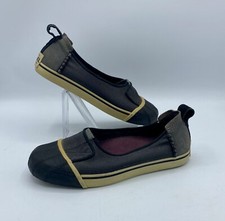 SOREL Sentry Slip-On Womens Size 6 Navy Canvas Flats Rubber Toe Duck Shoes