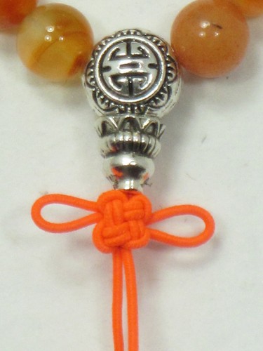 CUSTOM DESIGN USA GENUINE 8mm CARNELIAN & SILVER WRIST MALA TIBETAN BUDDHIST - Picture 10 of 12