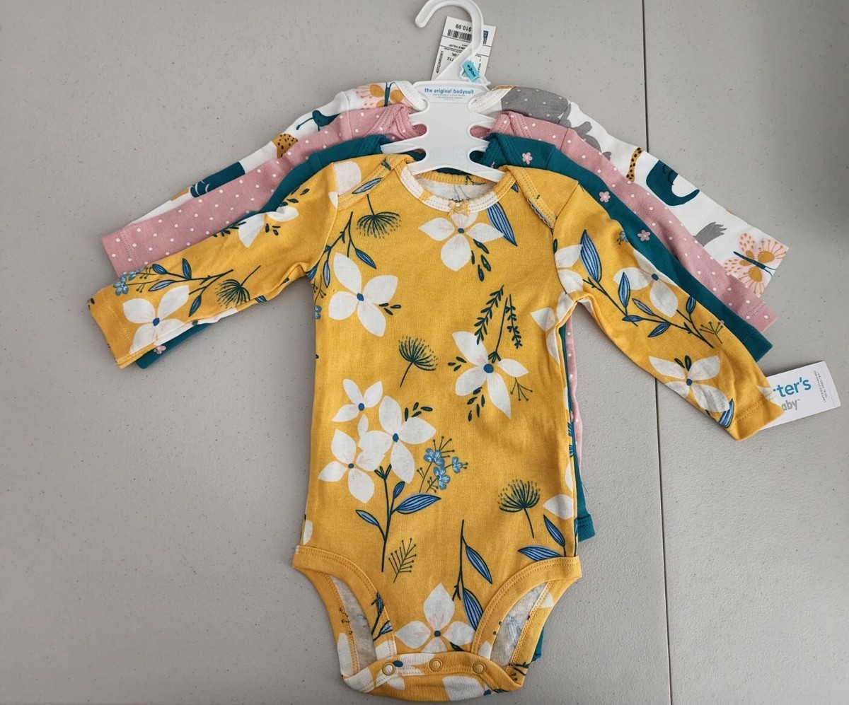 ワンピース A NWT Baby girl 6M 4 Pieces Bodysuit Long Sleeve, Multiple designs