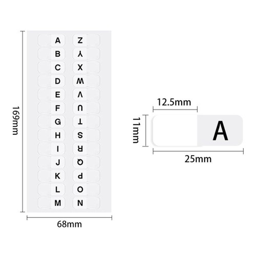 A-Z Index Tabs Alphabet Book Tabs New Page Markers Files - Picture 5 of 6