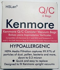 NEW 6 Kenmore HEPA Type Q/C VACUUM BAGS Style 5055 20-50558 50557 53292 Sears