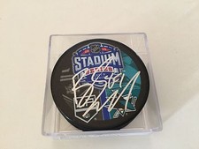 Barclay Goodrow Signed 2015 Stadium Series SJ Sharks Hockey Puck Autographed b