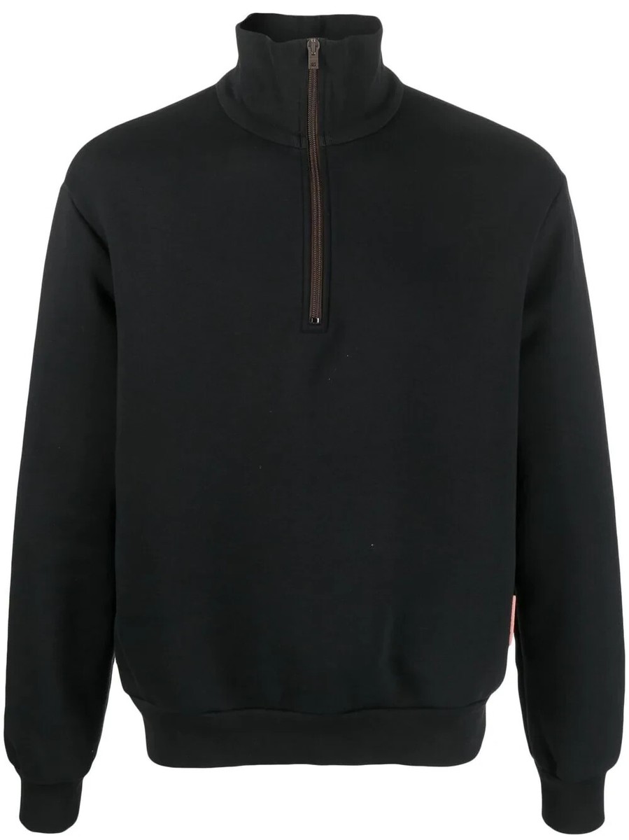 その他 Acne Studios NEW Acne Studios high-neck half-zip sweatshirt in Black