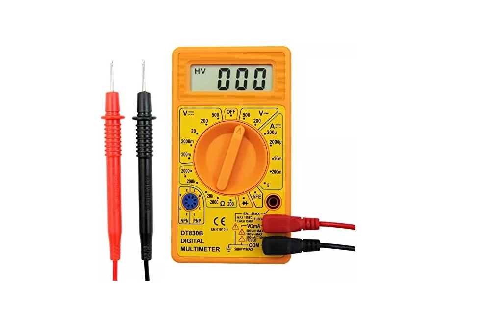 TESTER DIGITALE PROFESSIONALE ELECTRALINE AC DC AMPERE RESISTENZA