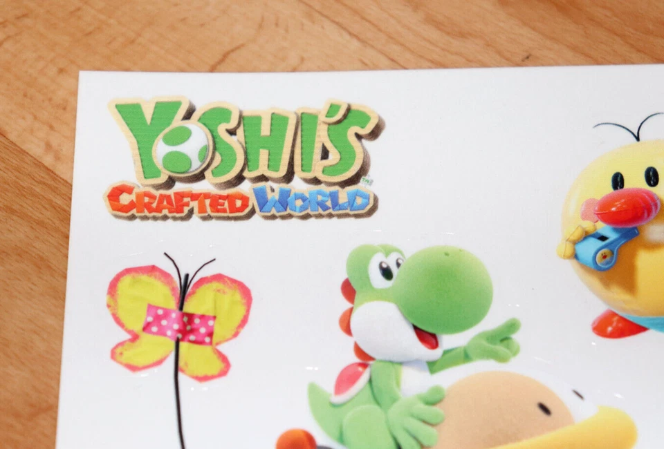 2019 Yoshi's Crafted World Promo Rare Sticker Set Aufkleber Nintendo Switch - Bild 2 von 4