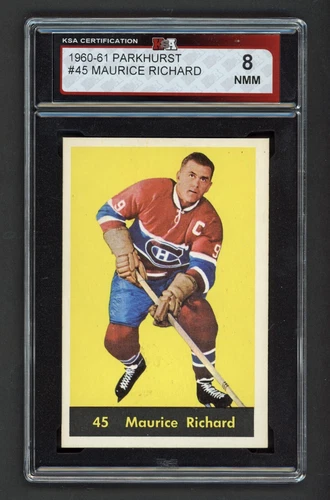1960-61 PARKHURST #45 MAURICE RICHARD KSA 8 NEAR MINT-MINT