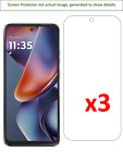 3x Motorola Moto G (2025) Screen Protector w/ cloth
