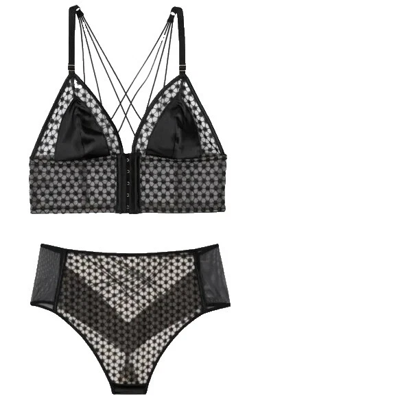 Conjuntos de sutiãs e sutiãs femininos Victoria's Secret Bralette pretos