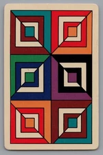 V) ONE Single Swap Playing Card Artistic King Of Spades Artistic Geometric