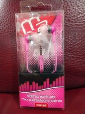 Maxell Stereo Earbuds 190279 SEB-Pink NIP