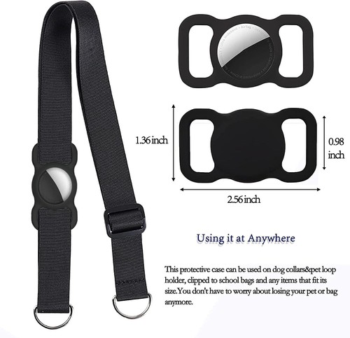 Pet Collar GPS Pendant Drop Protection for Apple AirTag Dog Cat TPU Case NEW - Picture 2 of 10