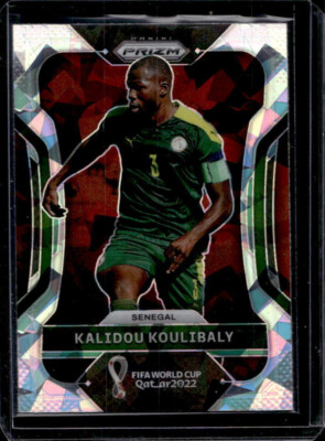 2022 Panini Prizm World Cup Qatar Ice Prizm Kalidou Koulibaly #250 France mint