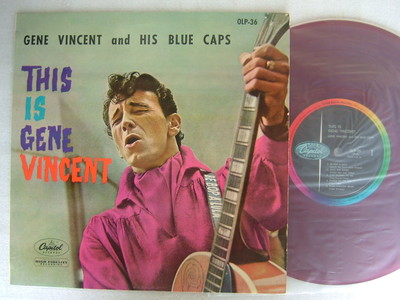 LP GENE VINCENT Vincent Blues ピクチャーレコード RED VINYL / GENE VINCENT AND HIS BLUE CAPS THIS IS GENE VINCENT