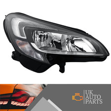 Headlight Vauxhall Corsa E Right LED DRL 2015-19 Headlamp Drivers Off Right Side