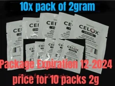 10pk Celox First Aid Traumatic Wound STOPS Bleeding Fast Bandage Kit 2g Exp2024