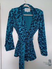 Mchugh Lifestyle Velvet Jacket, Teal, S/m. New Without Tags.