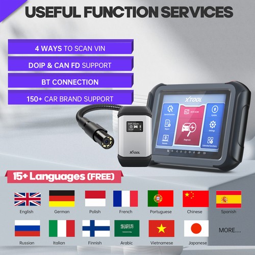 USED XTOOL D9 Full Diagnostic Coding Scanner Topology DOIP/CANFD Key Programmer - Picture 13 of 15