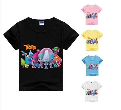 Cartoon Trolls T Shirt Boys And Girls Shirts Children Kids Summer - t shirt roblox troll