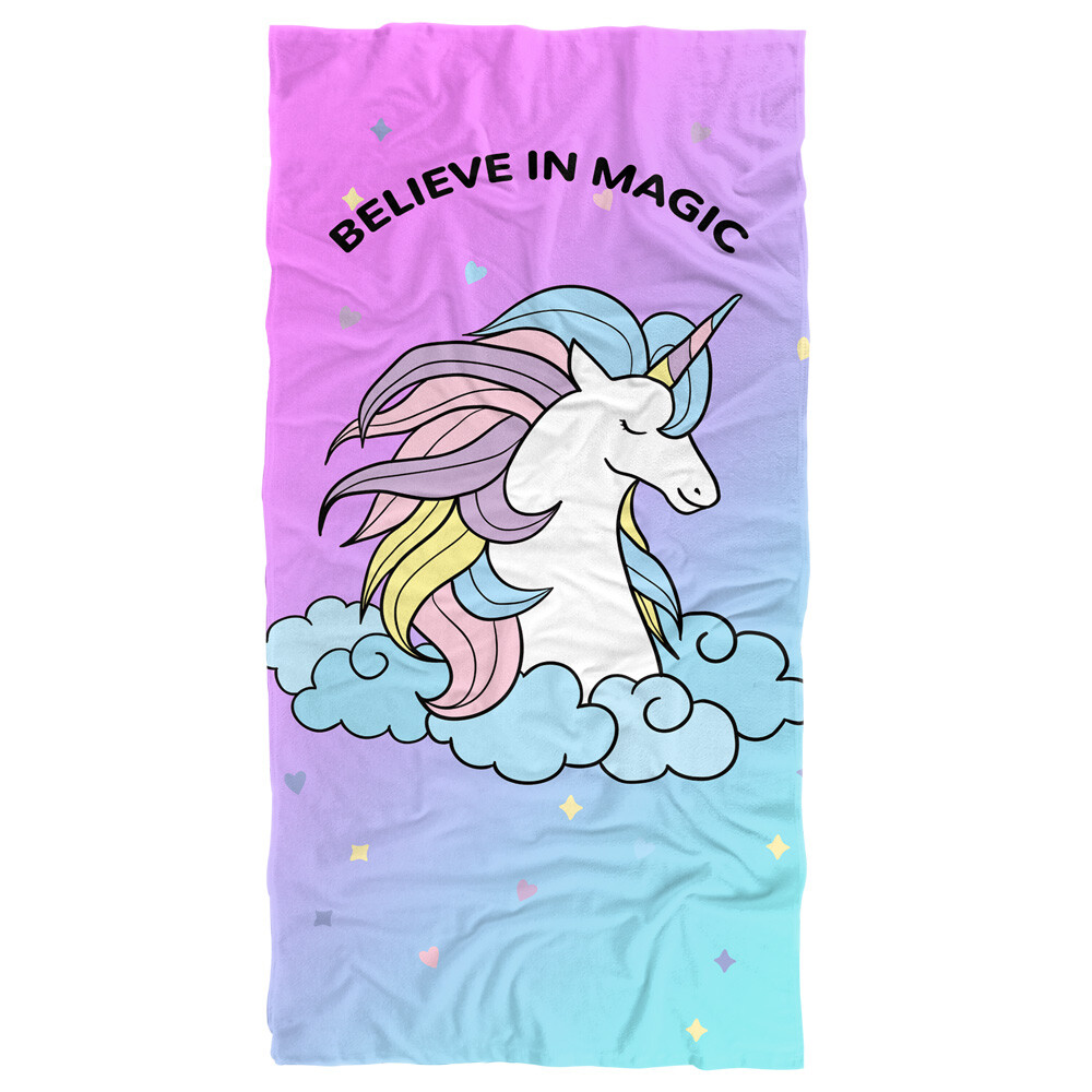 Believe in Magic 30x60 Oversized Beach Towel for Summer  