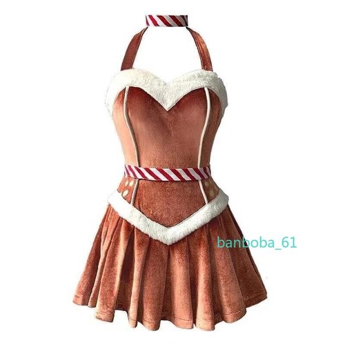Sexy Reindeer Costume Women Christmas Cosplay Fancy Dress Party Outfit Gift Xmas - Picture 10 of 21