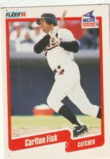 FREE SHIPPING-MINT-1990 Fleer Carlton Fisk #530 WHITE SOX PLUS BONUS CARDS