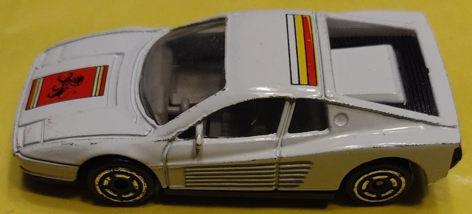 1989 Гоночные чемпионы Ferrari Testarossa белый масштаб 1:64 литой спортивный автомобиль трудно найти - Изображение 2 из 4