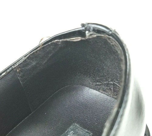 Axcess Claiborne Slip On Loafers 11 M Slip On Leather Bicycle Toe Black - Picture 9 of 11