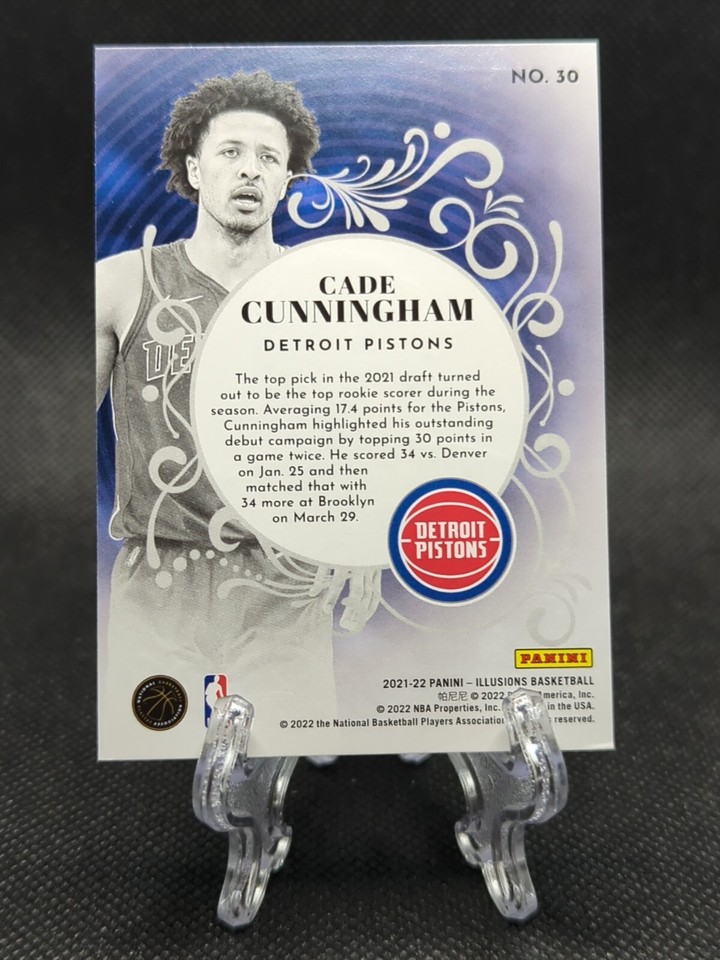 202122 Panini Illusions King of Cards Cade Cunningham RC Detroit