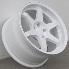 9SIX9 SIX-1 17x9 5x114.3 +25 GLOSS WHITE WHEEL TE37 STYLE FITS 240SX CIVIC JDM