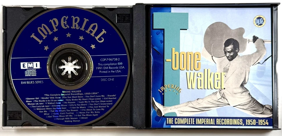 T BONE WALKER The Complete Imperial Recordings 1950-1954 (2 Disc CD Set, EMI) Foto 3 de 4