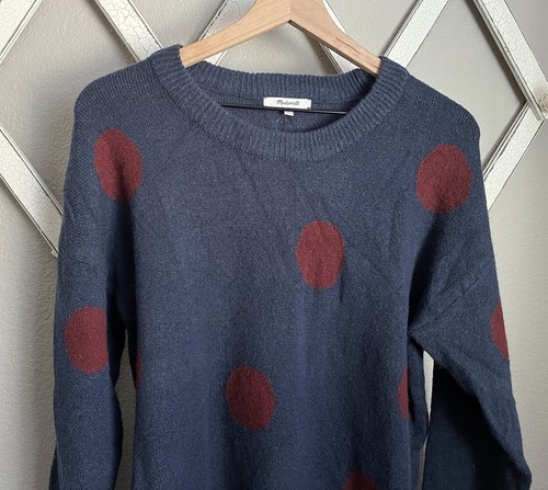 NWT! Madewell Women’s M Dot Graystone Pullover Sweater in Coziest Yarn $98 - Picture 2 of 7
