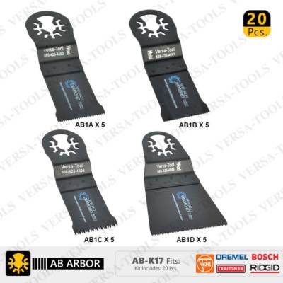 Versa Tool AB-K17 Oscillating Multi-Function Tool Saw Blades Set 20/PK