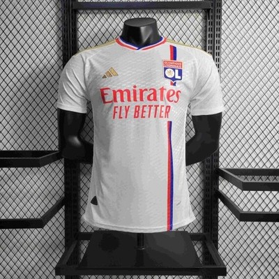 2023/2024 Player Version Lyon Adidas Home Football Shirt New