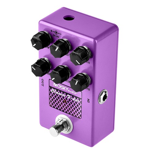MOSKY Guitar Multi Effect Pedal Reverb Delay Looper Overdrive Distortion Chorus - Afbeelding 6 van 44