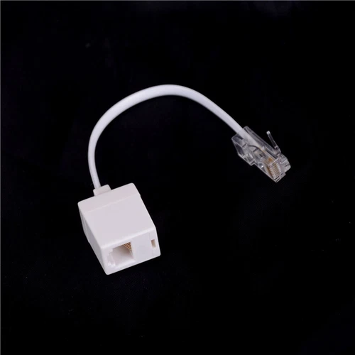 RJ11 6P4C Female To Ethernet RJ45 8P8C Male F/M Adapter Converter Cable Phone-,x