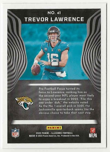 2022 Illusions Retail Trevor Lawrence Jaguars #41 Qty - Picture 2 of 2