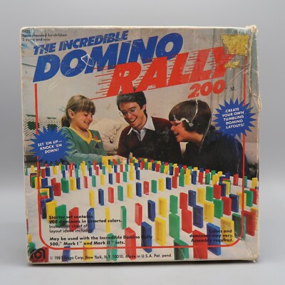 Vintage 1981 Mego The Incredible Domino Rally 200 Game Add on expansion
