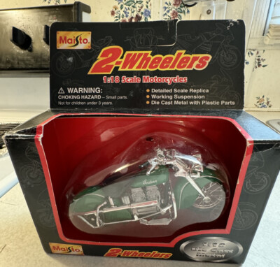 オートバイ・バイク Maisto 2-Wheelers Indian Motorcycle 1:18 1995 Maisto 2-Wheelers 1942 INDIAN HATCHETTE 1/18 Scale