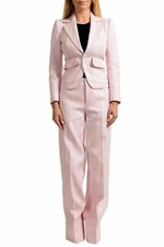 Tuta donna Dsquared2 rosa seta due bottoni US XS IT 38