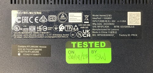 Lenovo Ideapad 1 15AMN7 15,6" AMD Ryzen 3, 8 GB RAM, 256 GB SSD, grafica Radeon - Foto 9 di 10