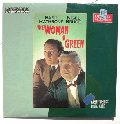 SEALED BASIL RATHBONE The Woman In Green LASERDISC Landmark Video US 1990 