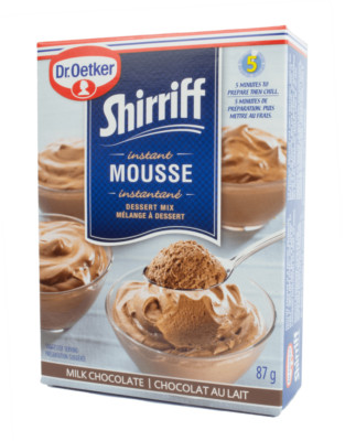 3 Boxes of Dr Oetker Shirriff Instant Mousse Chocolate 87g Each -